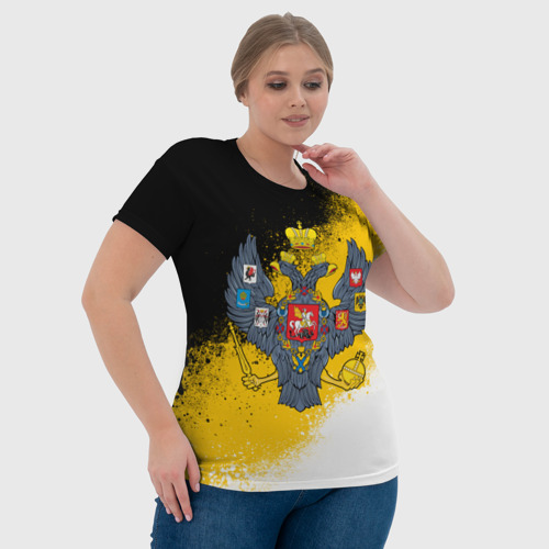 Женская футболка 3D с принтом ИМПЕРСКИЙ ФЛАГ | ГЕРБ, фото #4