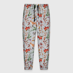 Мужские брюки 3D Лисы и лесные ягоды