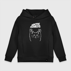 Детское худи Oversize хлопок Arctic Monkeys Рок Кот