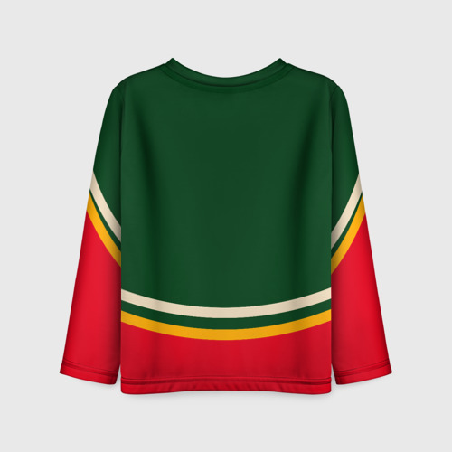 Детский лонгслив 3D Minnesota Wild Миннесота Уайлд НХЛ, цвет 3D печать - фото 2