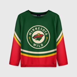 Детский лонгслив 3D Minnesota Wild Миннесота Уайлд НХЛ