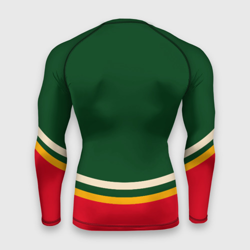 Мужской рашгард 3D Minnesota Wild Миннесота Уайлд НХЛ, цвет 3D печать - фото 2