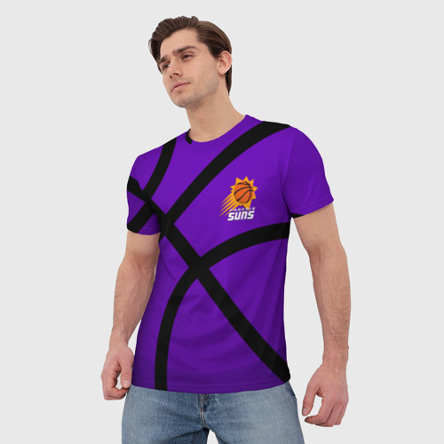 Мужская футболка 3D Phoenix Suns Феникс Санз, цвет 3D печать - фото 3