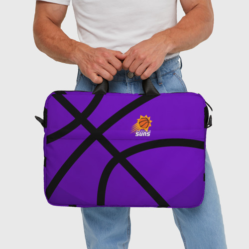 Сумка для ноутбука 3D Phoenix Suns Феникс Санз, цвет 3D печать - фото 5