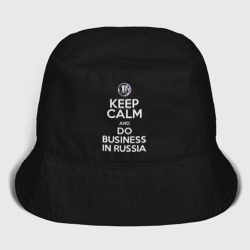 Мужская панама хлопок Keep calm and do business in Russia