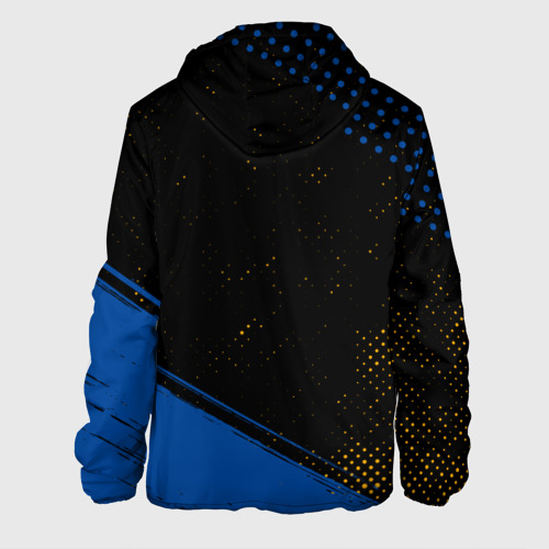Мужская куртка 3D с принтом ЧЕЛСИ | Chelsea Pro Sport + Краска, вид сзади #1