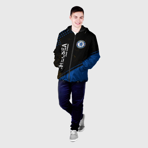 Мужская куртка 3D с принтом ЧЕЛСИ | Chelsea Pro Sport + Краска, фото на моделе #1