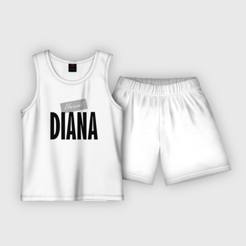 Детская пижама с шортами хлопок Unreal Diana, цвет белый