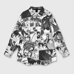 Мужская рубашка oversize 3D Gurren Lagann pattern