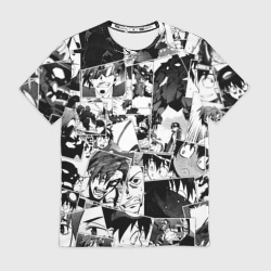 Мужская футболка 3D Gurren Lagann pattern