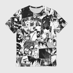 Мужская футболка 3D Gurren Lagann pattern