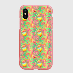 Чехол для iPhone XS Max матовый Магические Грибы Психоделика