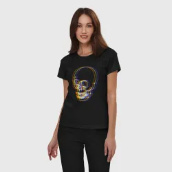 Женская пижама хлопок Skull Neon - фото 2