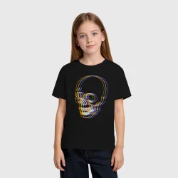 Детская футболка хлопок Skull Neon - фото 2