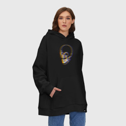 Худи SuperOversize хлопок Skull Neon - фото 2