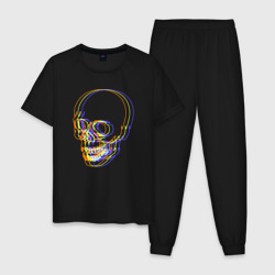 Мужская пижама хлопок Skull Neon