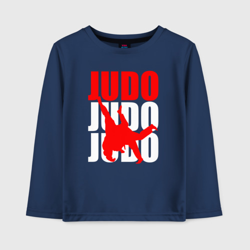 Детский лонгслив хлопок Judo, цвет темно-синий