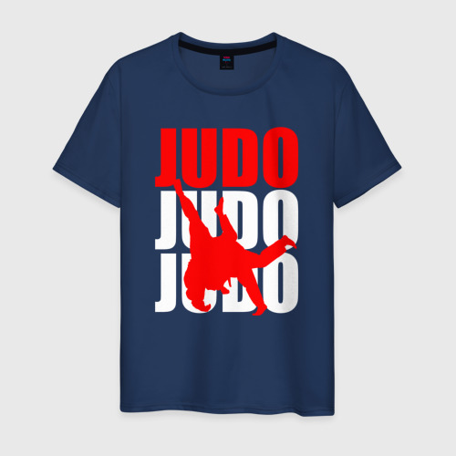 Мужская футболка хлопок Judo, цвет темно-синий