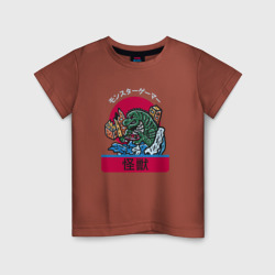Детская футболка хлопок Годзилла. Япония