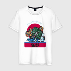 Годзилла. Япония – Мужская футболка хлопок с принтом купить со скидкой в -20%