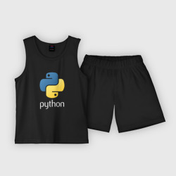 Детская пижама с шортами хлопок Python Логотип