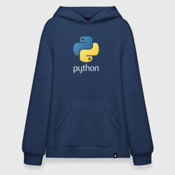 Худи SuperOversize хлопок Python Логотип