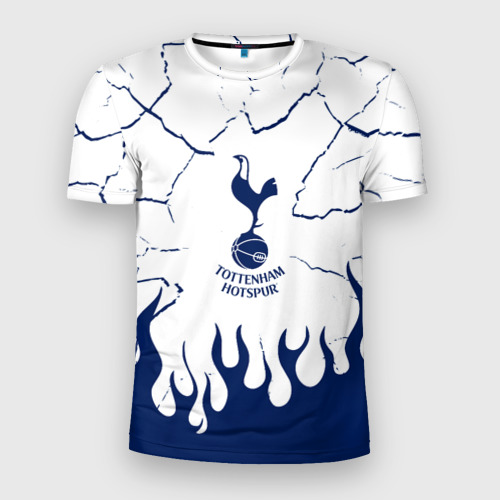 Мужская приталенная футболка с принтом Tottenham Hotspur Тоттенхэм Хотспур, вид спереди №1
