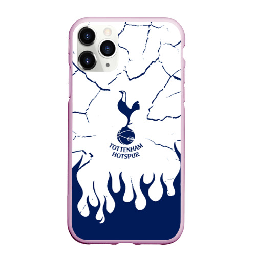 Чехол для iPhone 11 Pro Max матовый Tottenham Hotspur Тоттенхэм Хотспур, цвет розовый