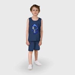 Детская пижама с шортами хлопок Neon skull Fashion 2022 - фото 2