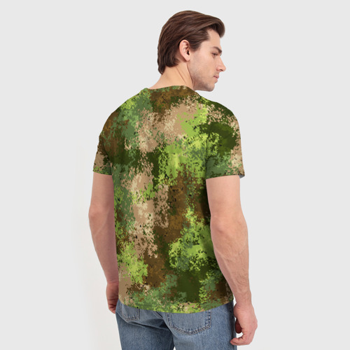 Мужская футболка 3D Камуфляж Василиск Лес, цвет 3D печать - фото 4
