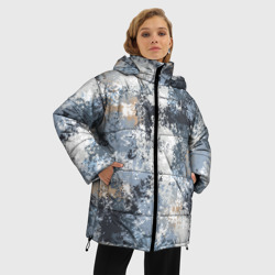 Женская зимняя куртка Oversize Камуфляж Василиск Горы - фото 2