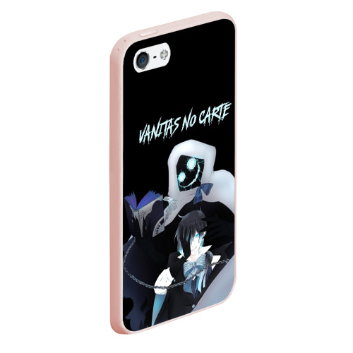 Чехол для iPhone 5/5S матовый Vanitas no Carte, цвет светло-розовый - фото 3