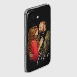 Чехол для iPhone 16 силиконовый с защитой камеры Сулейман и Хюррем Султан - фото 2