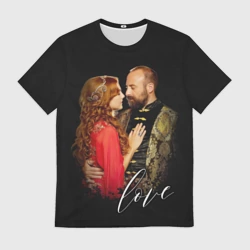 Мужская футболка 3D Сулейман и Хюррем Султан