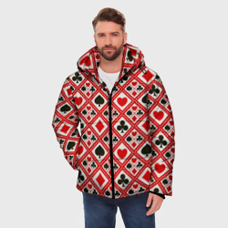 Мужская зимняя куртка 3D Масти Карточные - фото 2