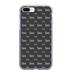 Чехол для iPhone 7Plus/8 Plus матовый Sex-Секс-Sex