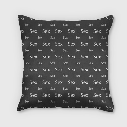 Подушка 3D Секс паттен на черном - фото 2