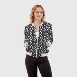 Женский бомбер 3D Головастики - фото 2