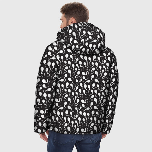 Мужская зимняя куртка 3D Головастики, цвет черный - фото 4