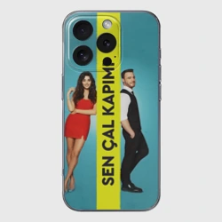 Чехол для iPhone 16 Pro Max силиконовый с защитой камеры Sen Cal Kapimi