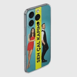 Чехол для iPhone 16 Pro Max силиконовый с защитой камеры Sen Cal Kapimi - фото 2