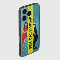 Чехол для iPhone 16 Pro силиконовый с защитой камеры Sen Cal Kapimi - фото 2