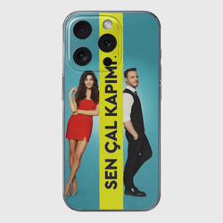 Чехол для iPhone 15 Pro силиконовый с защитой камеры Sen Cal Kapimi