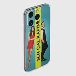 Чехол для iPhone 15 Pro силиконовый с защитой камеры Sen Cal Kapimi - фото 2