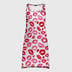 Платье-майка 3D Поцелуи Губы