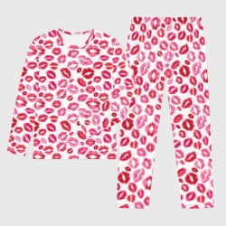 Мужской костюм для дома 3D Поцелуи Губы