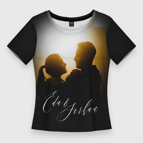Женская футболка 3D Slim Eda & Serkan, цвет 3D печать