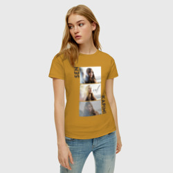Женская футболка хлопок Эда - Постучись в мою дверь - фото 2