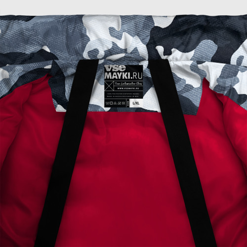 Мужская зимняя куртка 3D Камуфляж Модный Городской, цвет красный - фото 7