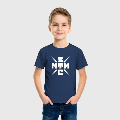 Детская футболка хлопок Noize MC Нойз МС, цвет темно-синий - фото 3